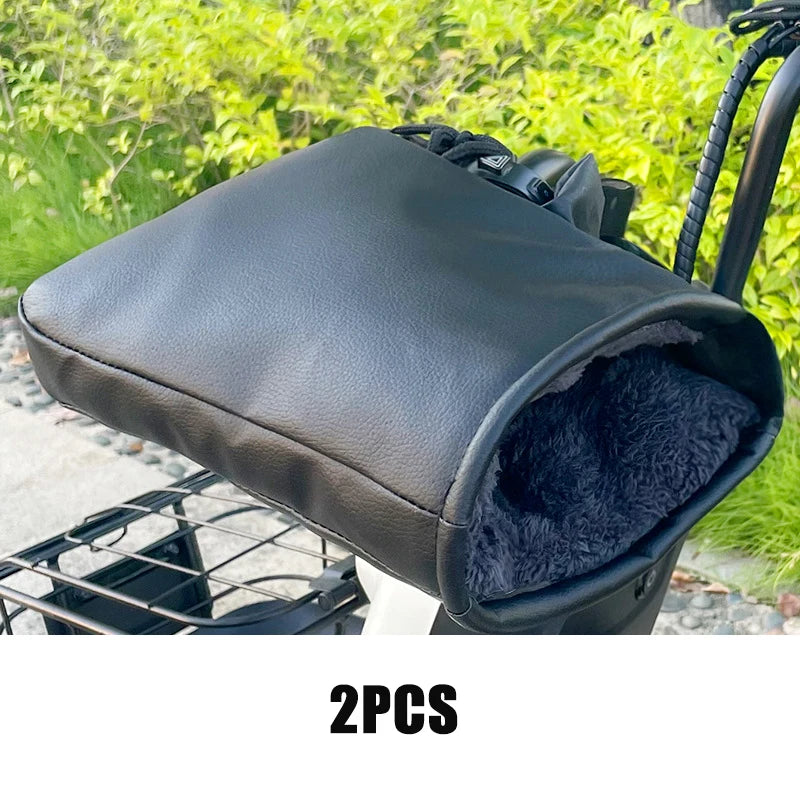 PU Handlebar Muffs Black – Style A or B