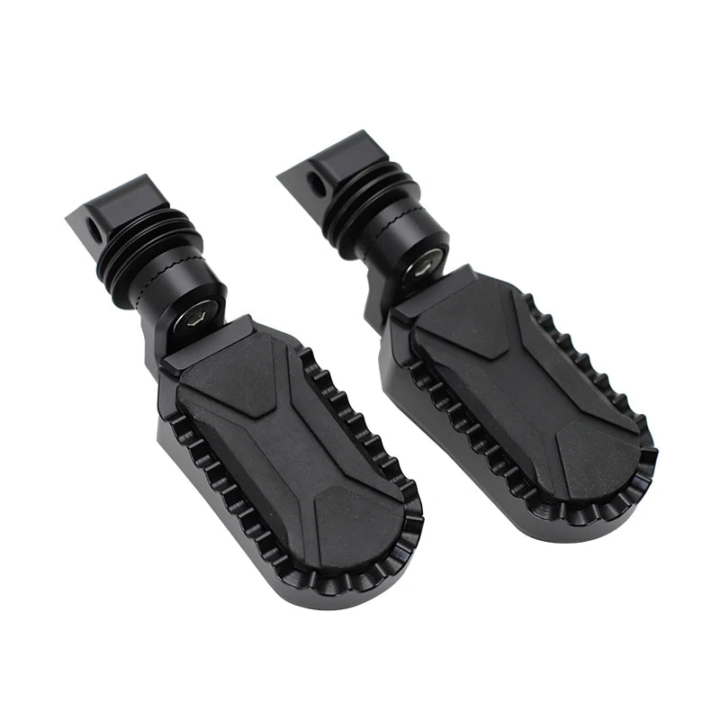 BMW F750GS F850GS F850GS Adventure 2018–2023 Adjustable Front & Rear Foot Pegs – Aluminum + Rubber – Silver or Black – Fixed or 360° Adjustable – $77–$97