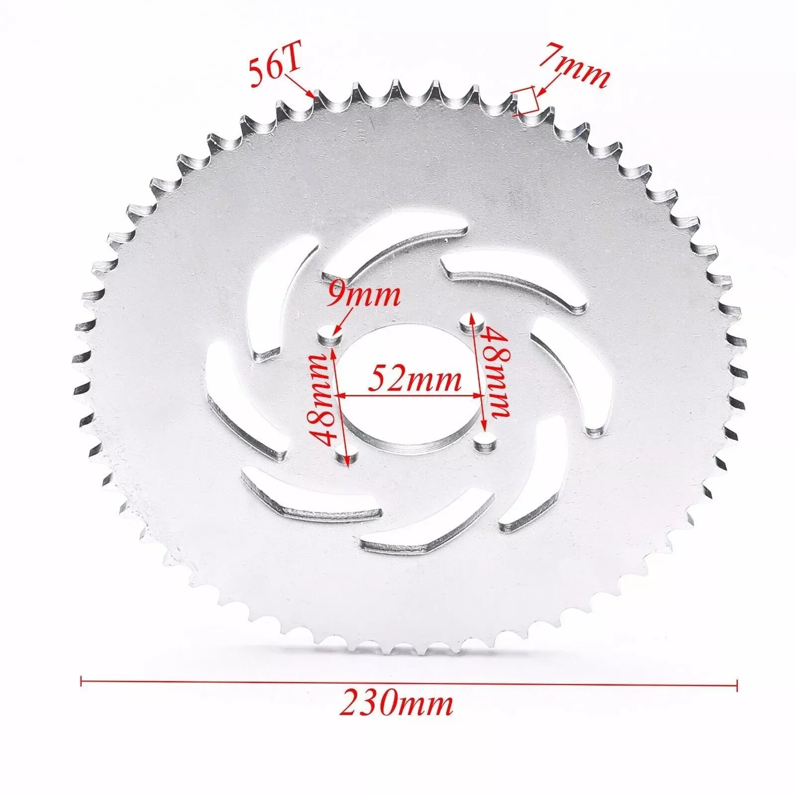 56T Rear Sprocket + 428 Chain 108 Links for 90cc 110cc 150cc ATV Quad Bike Buggy 4 Wheeler Dirt Pit Bike Go Kart Motorcycle