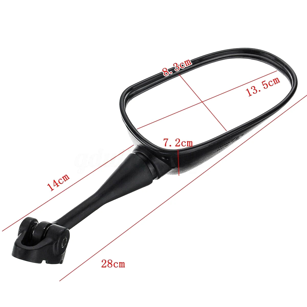 Motorcycle Rearview Side Wing Mirror Pair for Honda CBR 600RR 1000RR 125R 250R Wide Angle ABS Anti-Vibration