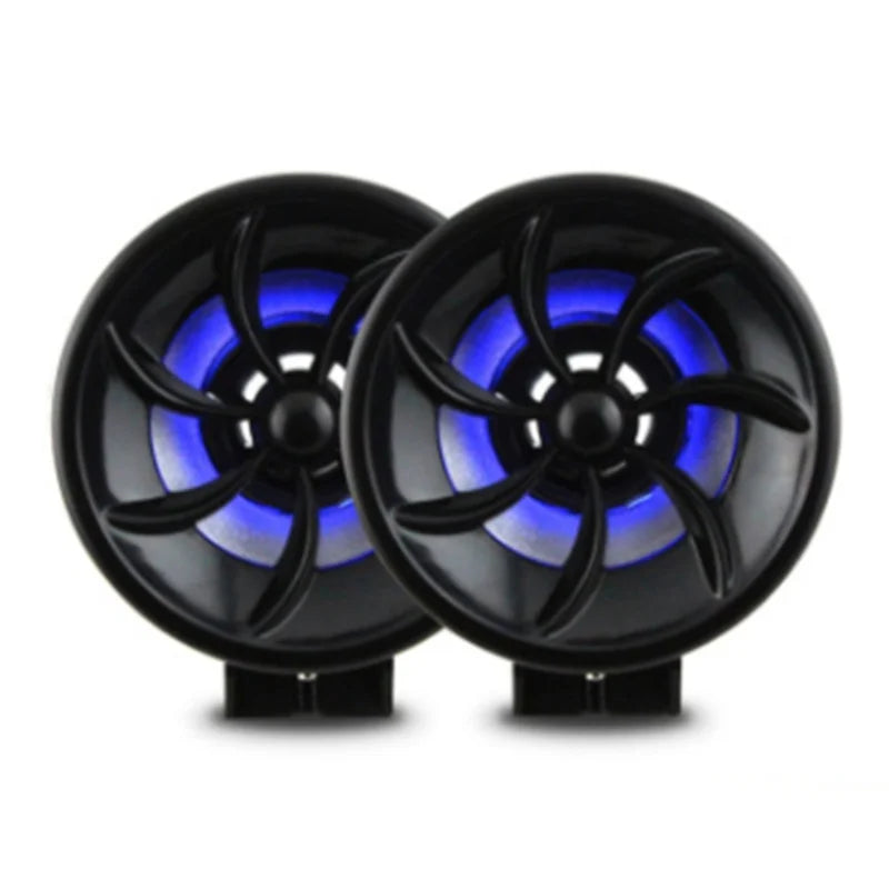 12V Motorcycle Speaker Audio Music Amplifier High Power Loudspeaker With Light Effect