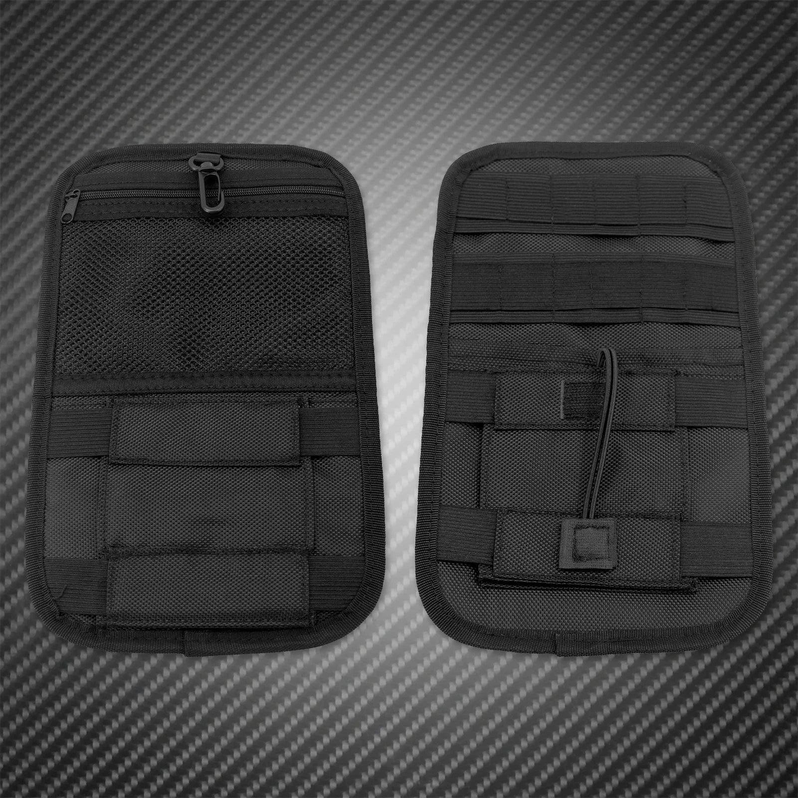 MACTIONS Motorcycle Saddlebag Organizer Hard Bags Inner Storage Case for Harley Touring Road King Street Glide Electra Glide Dyna Softail 1993-Up – Nylon Waterproof Zippered Pockets