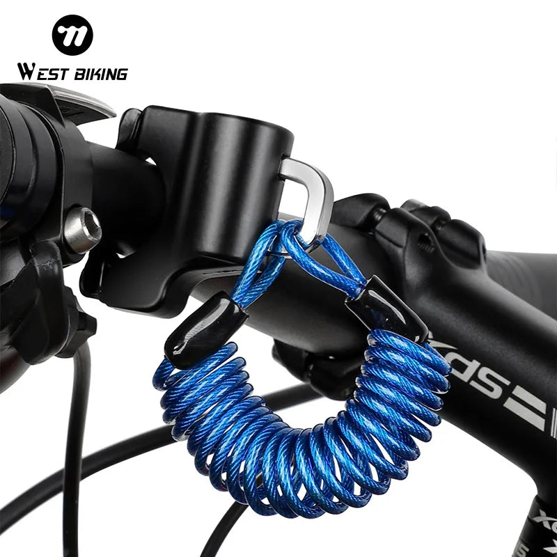 WEST BIKING Mini Bike Helmet Lock Portable Aluminum Alloy Bicycle Motorcycle Anti-theft Safety Lock MTB Road Bike Accessories