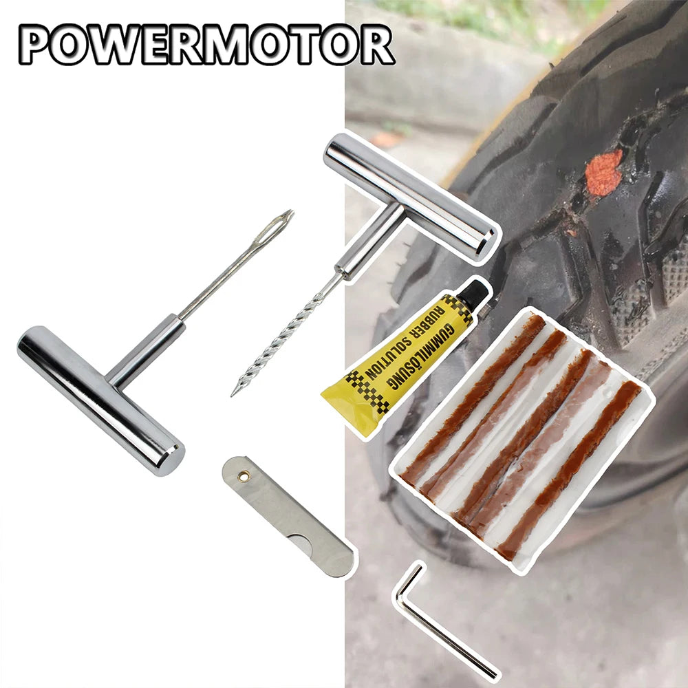 Tubeless Motorcycle Tire Repair Tool Kit – Set A ($44) or Set B ($24) – Auto Bike Moto