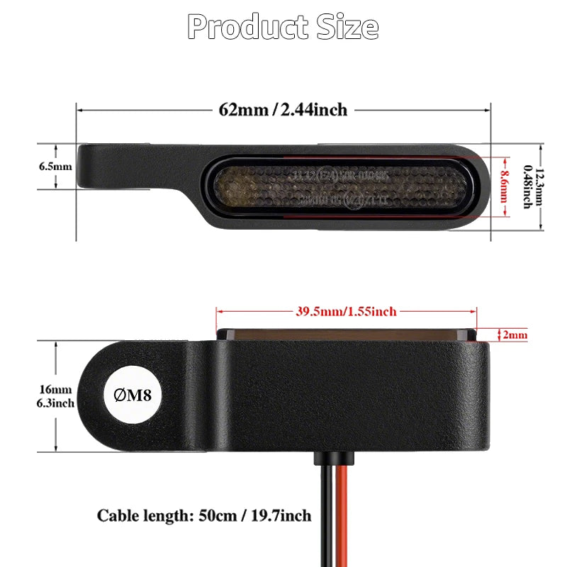 LED Turn Signal Bulbs – Mini Retro LED Flashing Indicator for Harley-Davidson Sportster