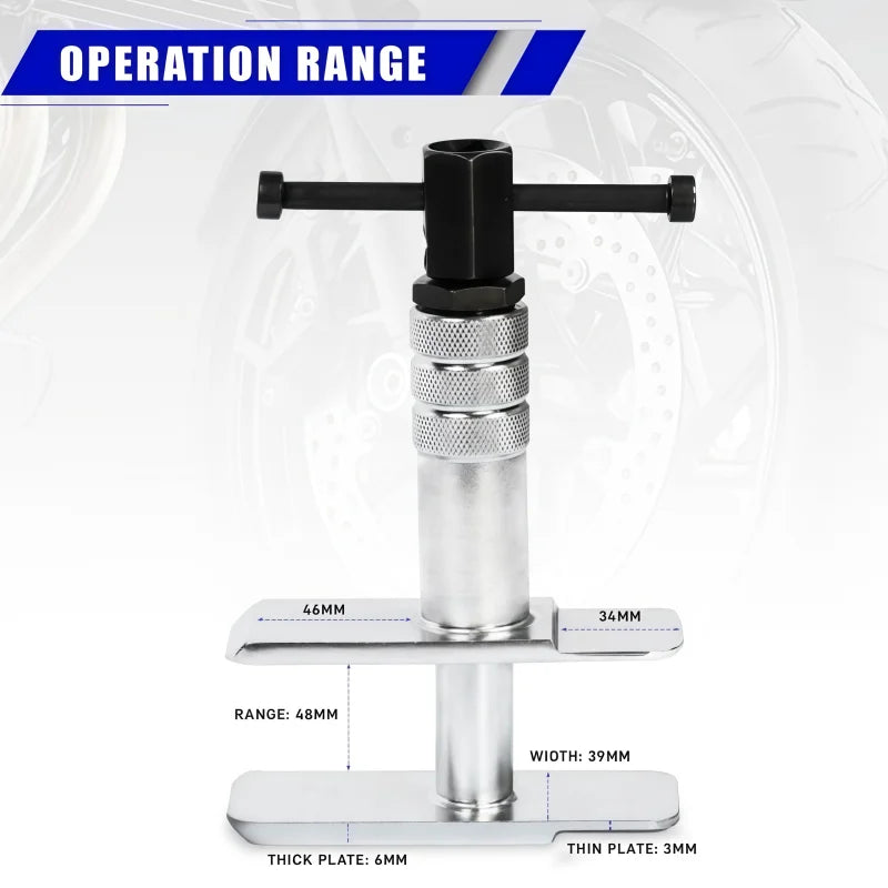 Heavy Duty Motorcycle Brake Caliper Spreader Tool – Brake Pad Tools – Compression Tool for Most Vehicle Brake Discs – Universal – $56