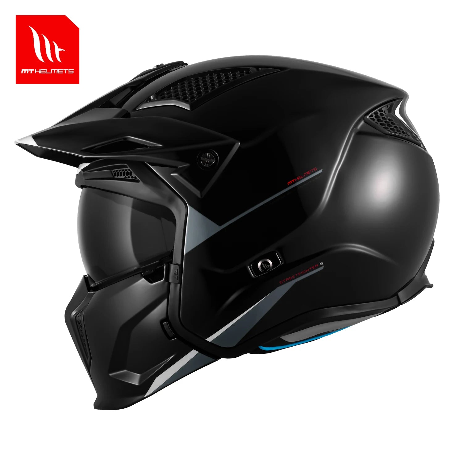 Modular Helmets – MT Streetfighter SV Full Face Motorcycle Helmet, ABS Shell, All-Season