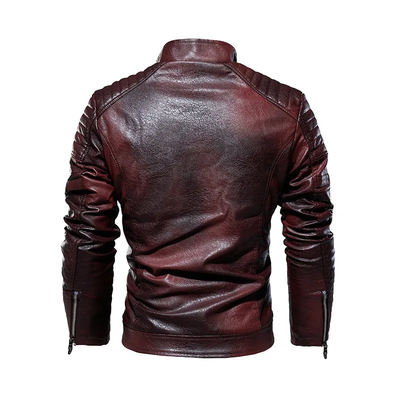 PU Leather Motorcycle Jacket