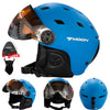 Ski and Snowboard Helmet with Integrated Goggles