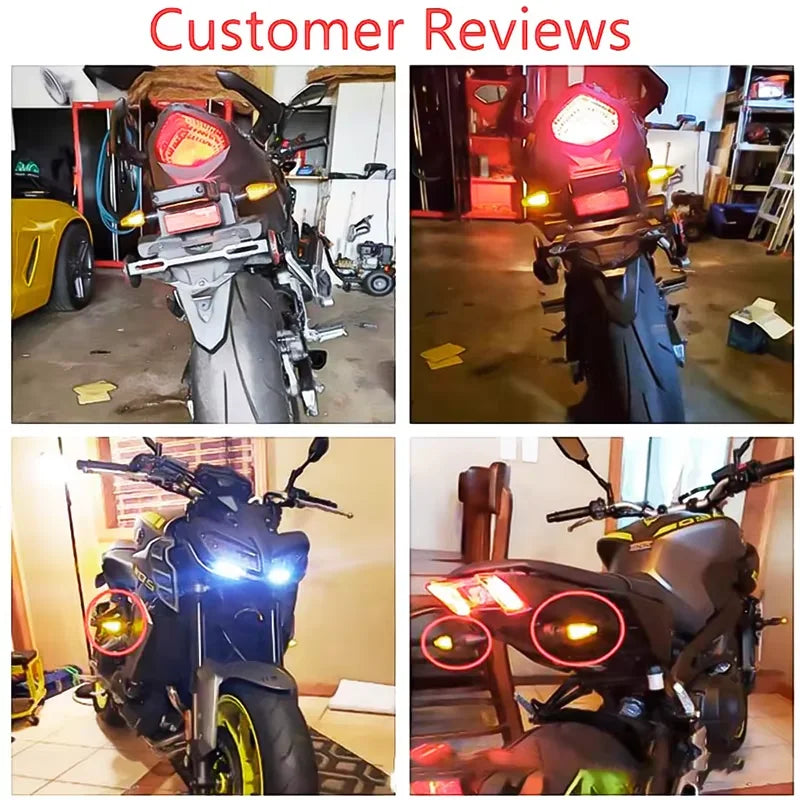 LED Turn Signal Bulbs – 12V Amber 10mm Universal Motorcycle Indicator