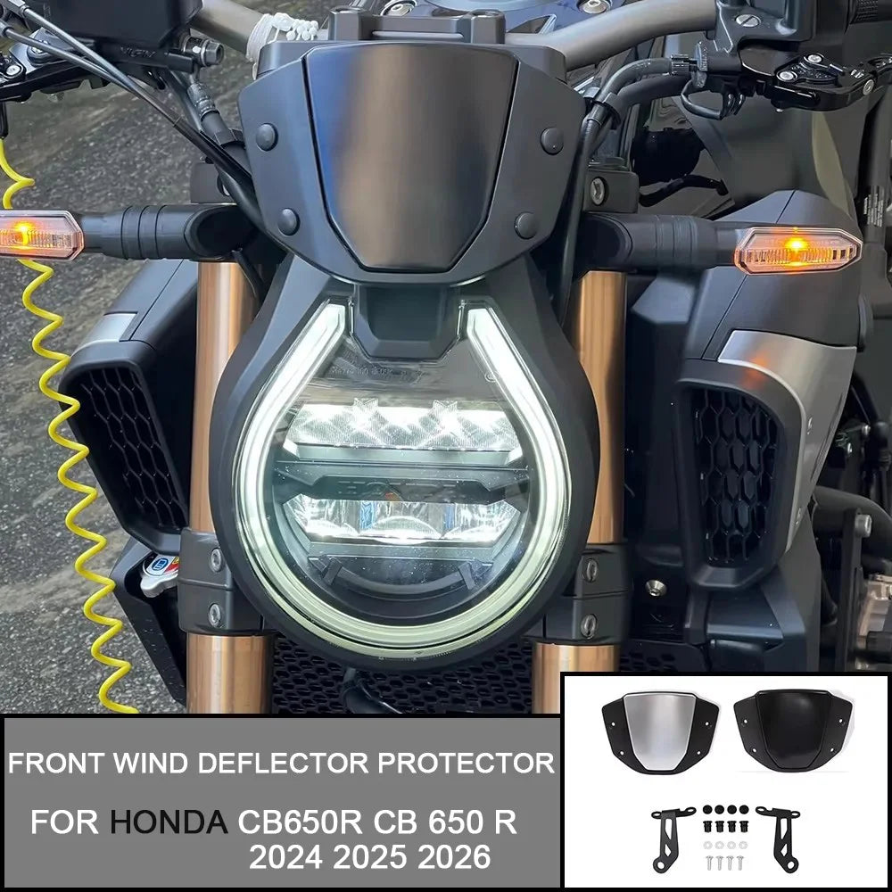 Motorcycle Windshield – Sport Front Wind Deflector with Bracket for Honda CB650R