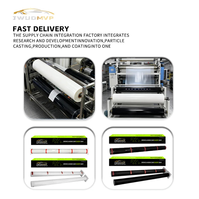 TPU PPF Bulk Roll 1.52×15m – Self-Healing Paint Protection Film – BASF / Covestro / Lubrizol – 7.5 / 8.5 / 10mil – Transparent / Gloss Black / Matte Black / Matte – $383–657