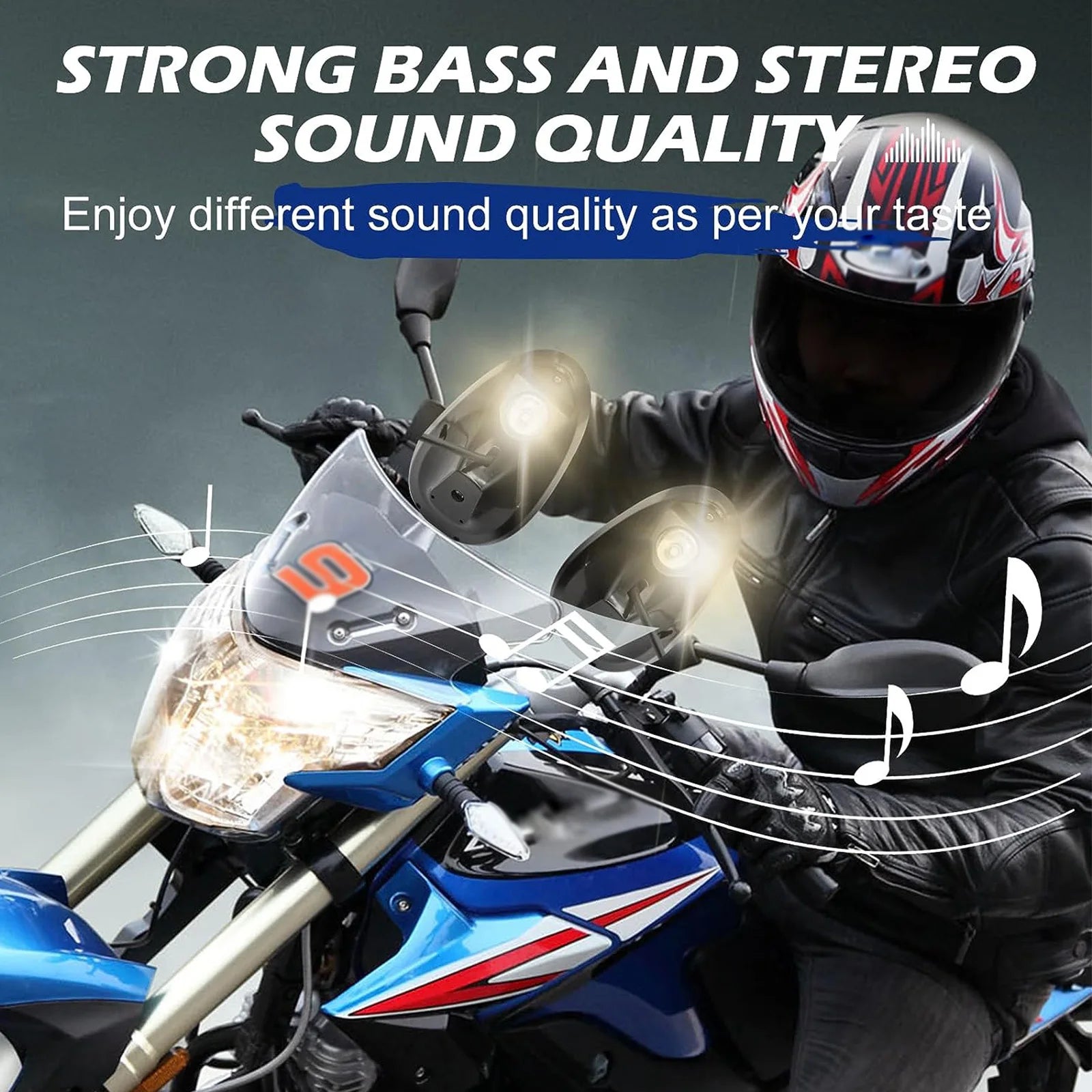 Motorcycle Speakers – Waterproof Bluetooth MP3 & FM Radio
