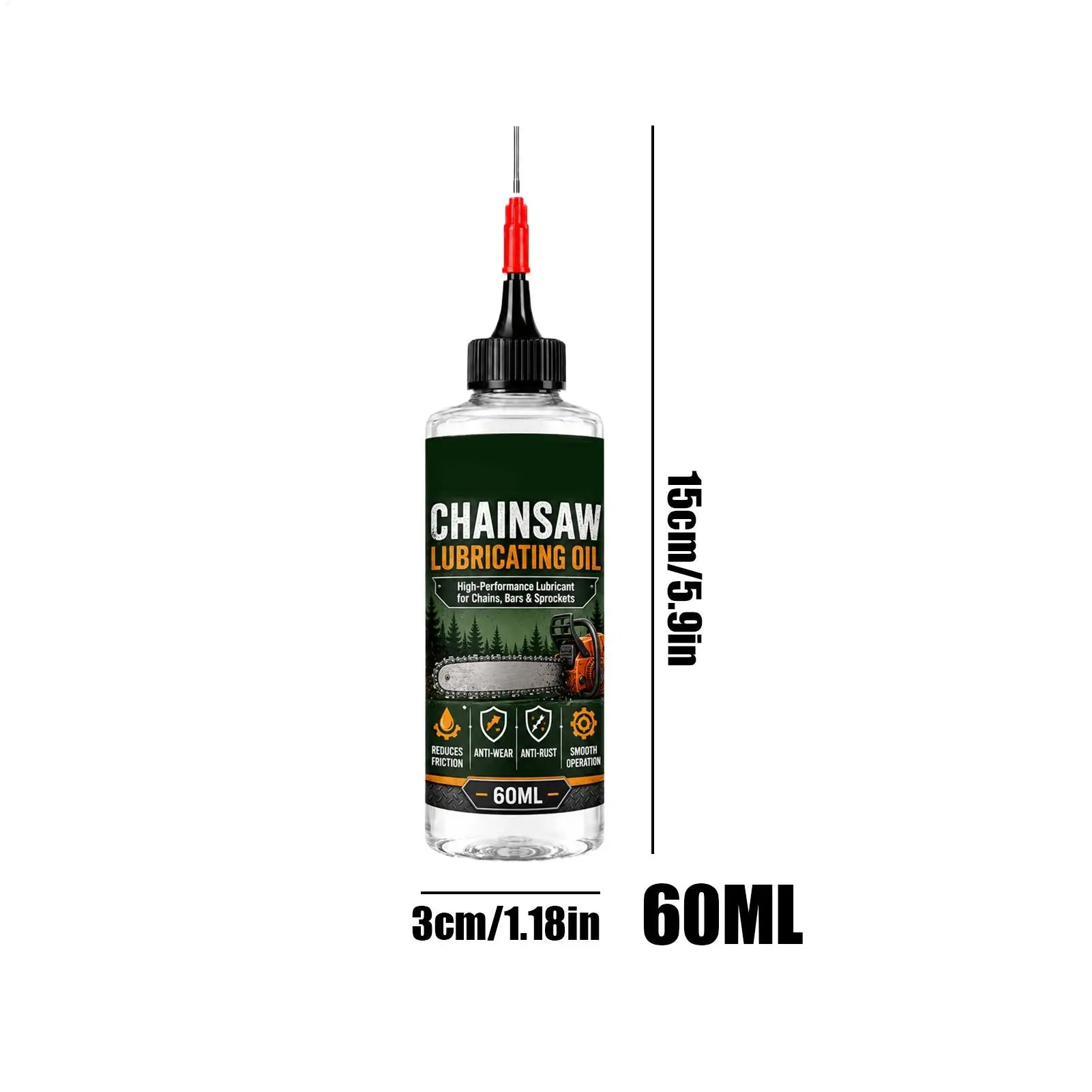 Chain Saw Oil Lubricant 60ml – Long-Lasting Anti-Rust Grease Chain Lube for Bicycle Trimmer Motorcycle Garage Lawn – $17