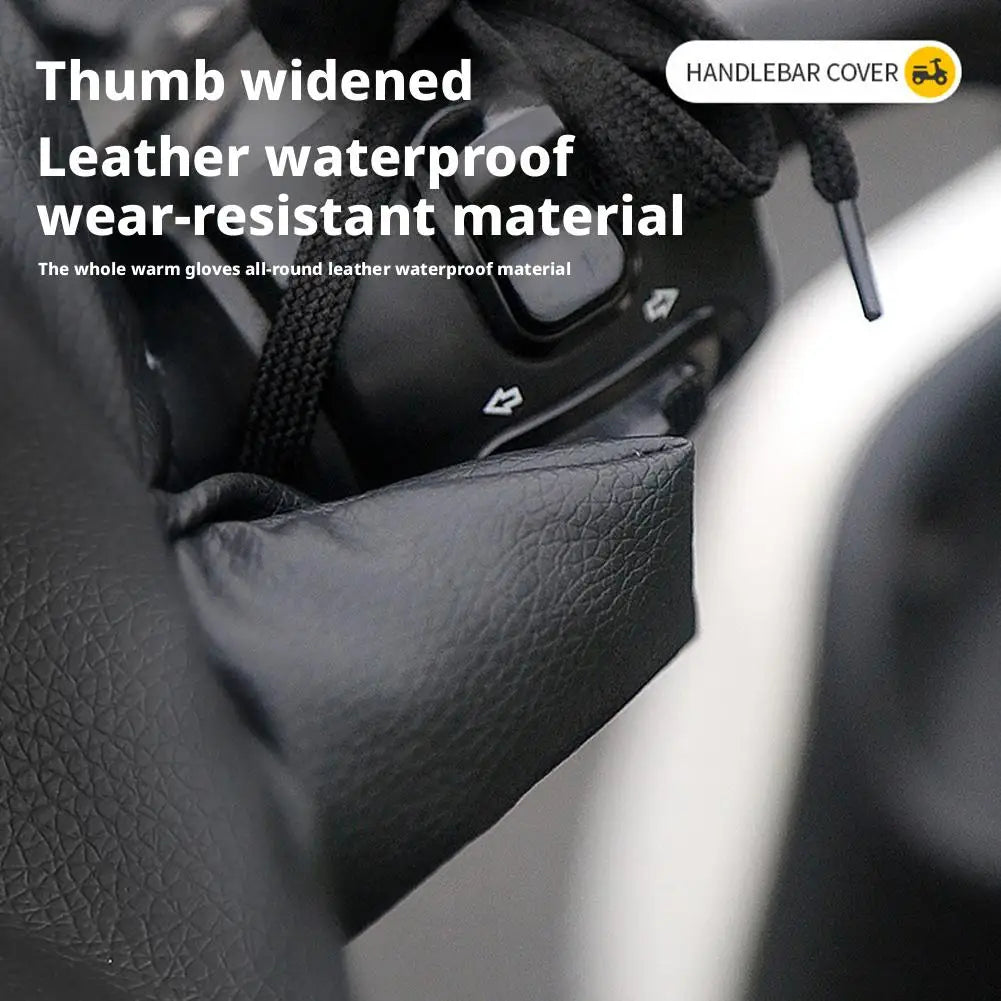 PU Handlebar Muffs Windproof Waterproof