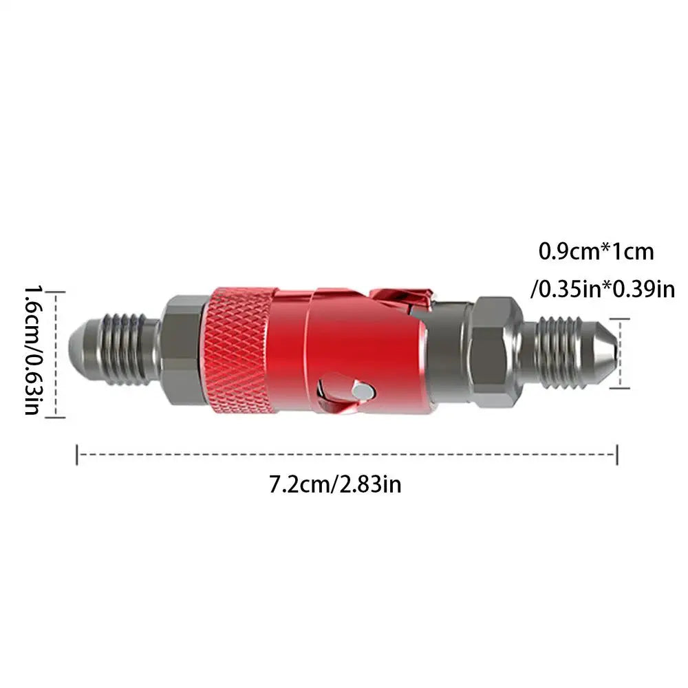 Motorcycle Brake Line Quick Disconnect Fitting – Brake Line Tools – Oil Cutoff Port Connector for Motorbike and Race Car Hydraulic Brake System – Red Silver Blue Black – from $29