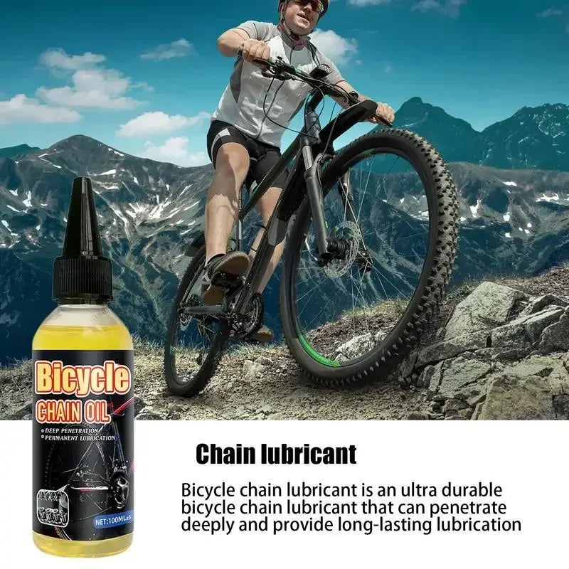 Bicycle & Motorcycle Dry Lube Chain Oil – MTB Road Bike Mountain Bike Fork Flywheel Chain Cycling – 100ml / 300ml – $12–22