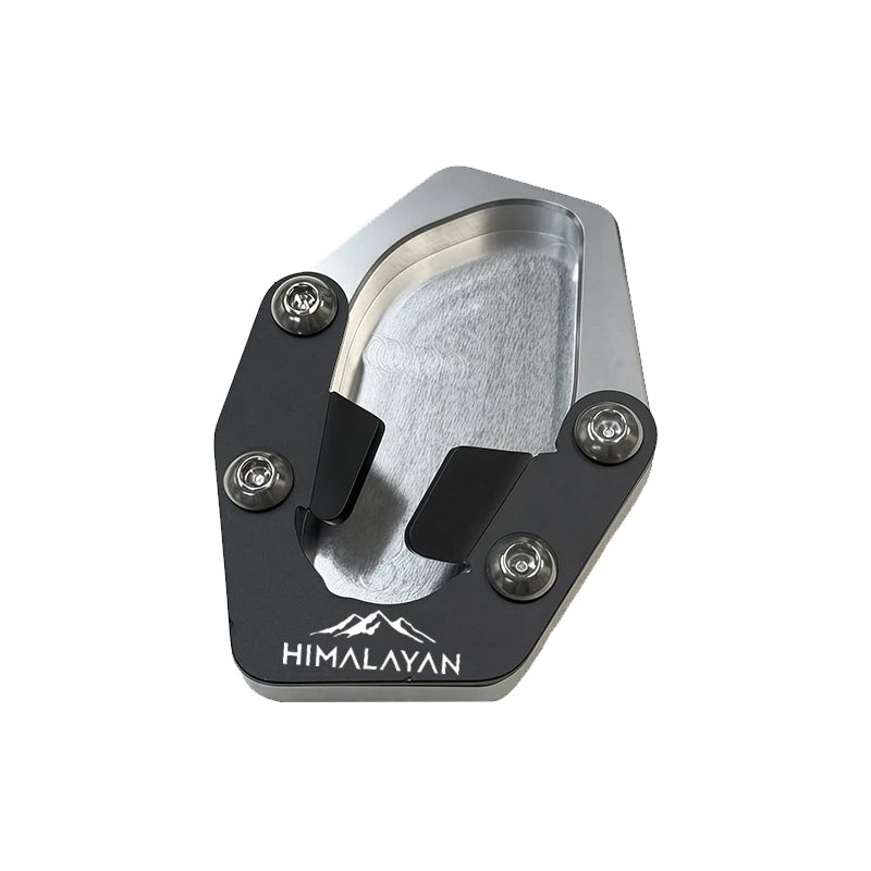 For Himalayan450 Himalayan 450 2024 2025 Motorcycle Accessories Himalayan450 Enlarge Kickstand Extension Plate Pad Pedals – fastcozy Billet Aluminum CNC Black Silver + Keychain Chain