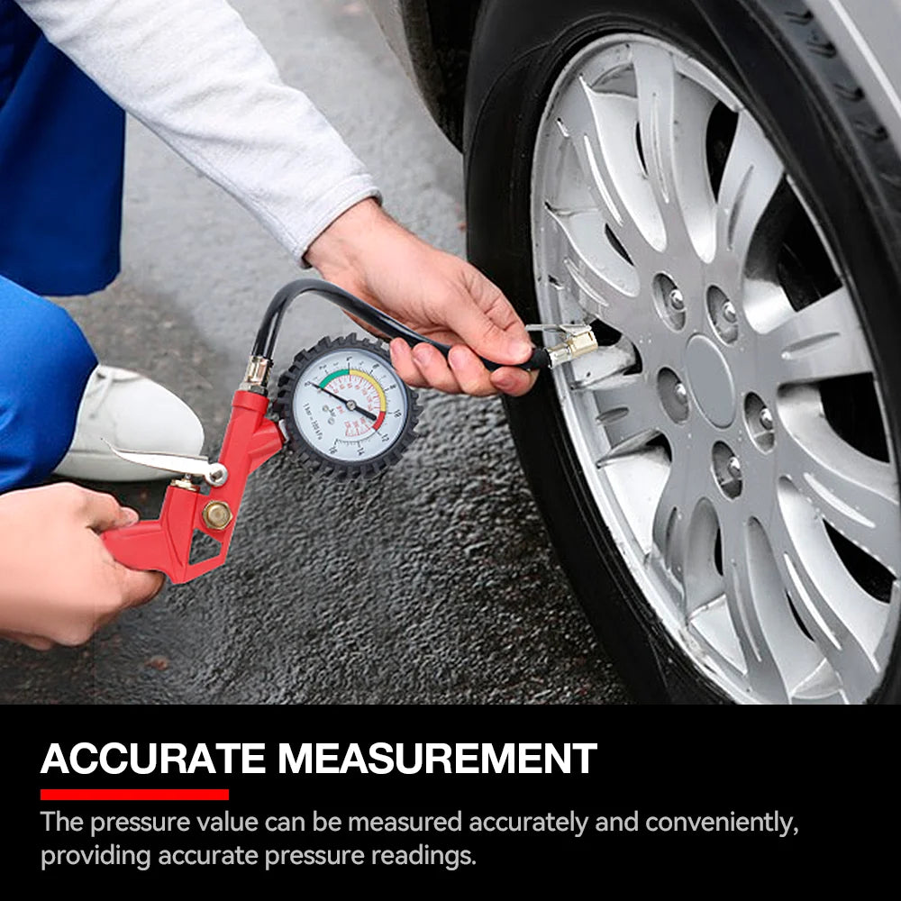 0–220 PSI / 0–16 Bar Tire Pressure Gauge – Dual Scale