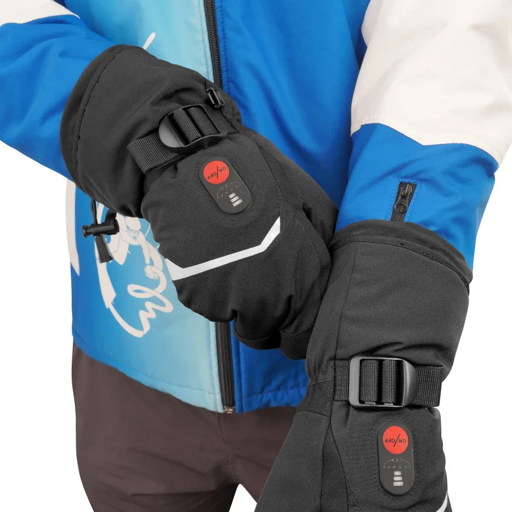 Heated Gloves with Rechargeable Battery Thermal Gloves for Women Men Husband Ski Motorcycle Glove Hand Warmer Heat