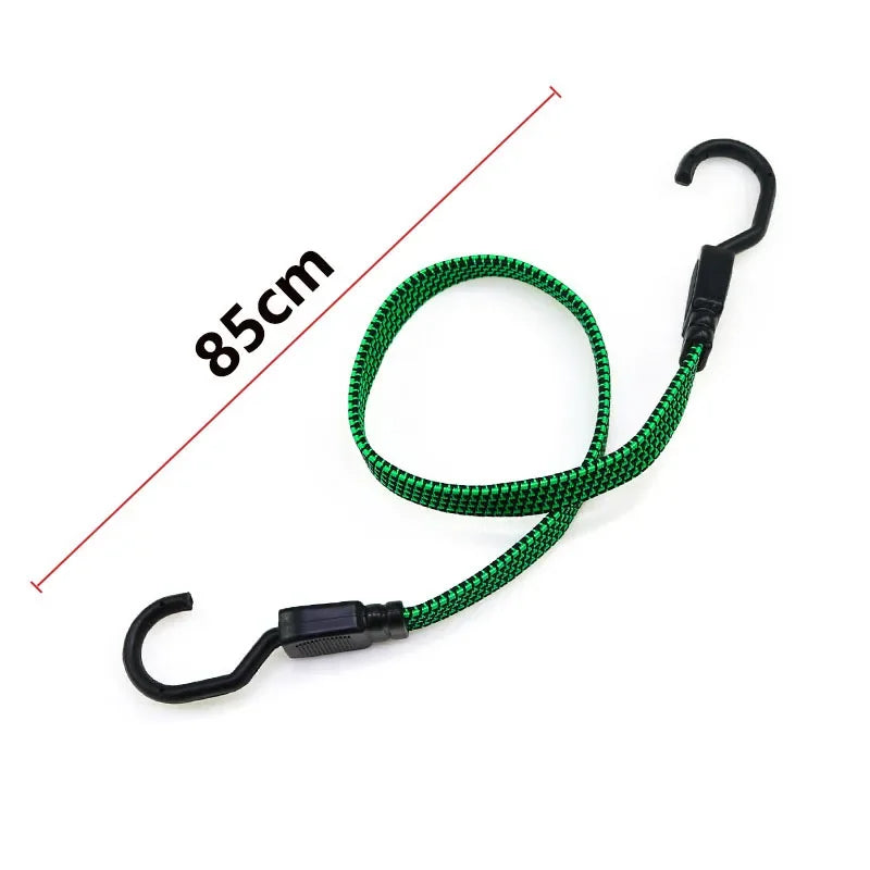Motorcycle Luggage Strap Bungee Cord with Hooks Elastic Tie Down for Bike Helmet Cargo Net Rope Bicycle Rack Securing Accessorie