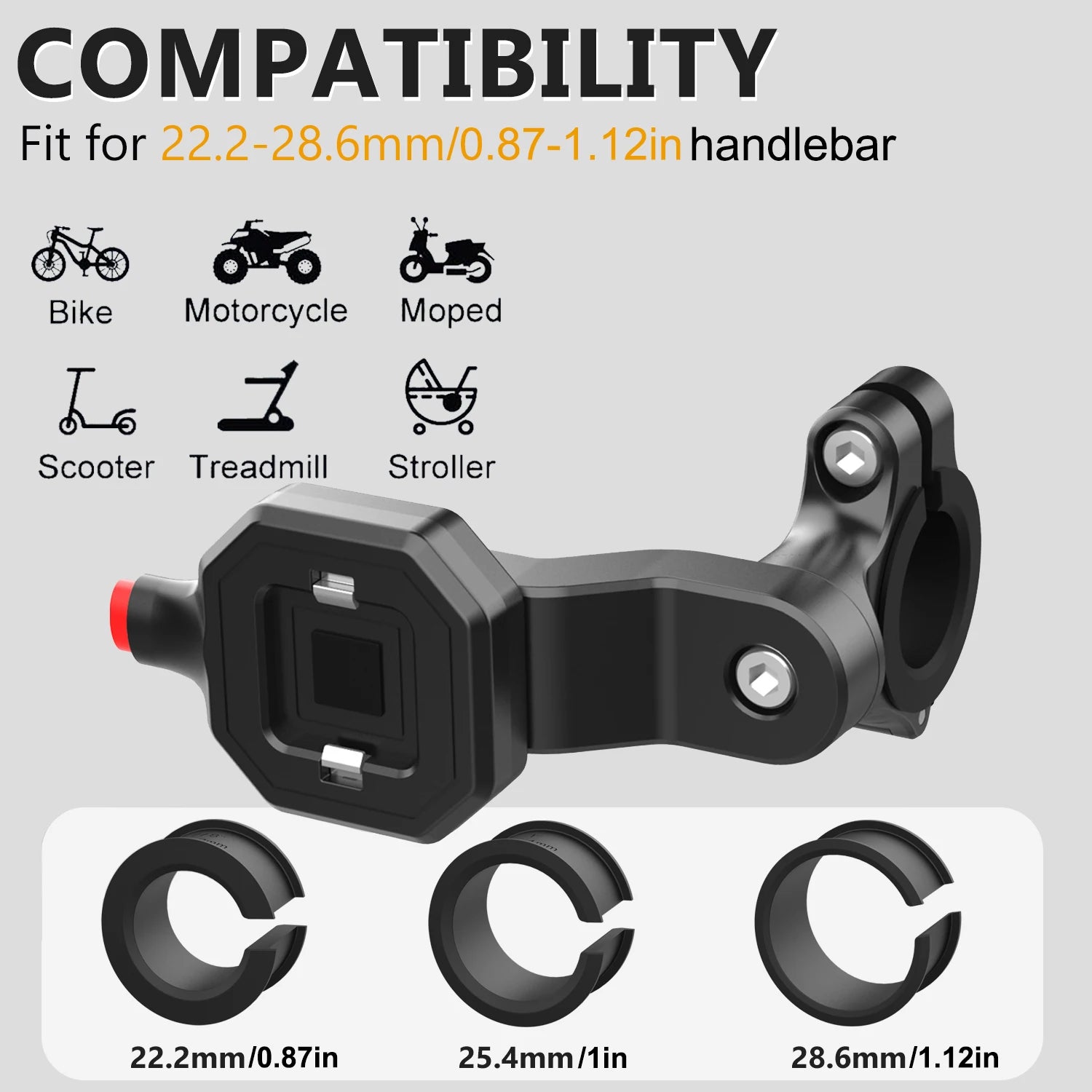 Waterproof Motorcycle Phone Pouch – Touchscreen Handlebar Mount Case for Smartphones