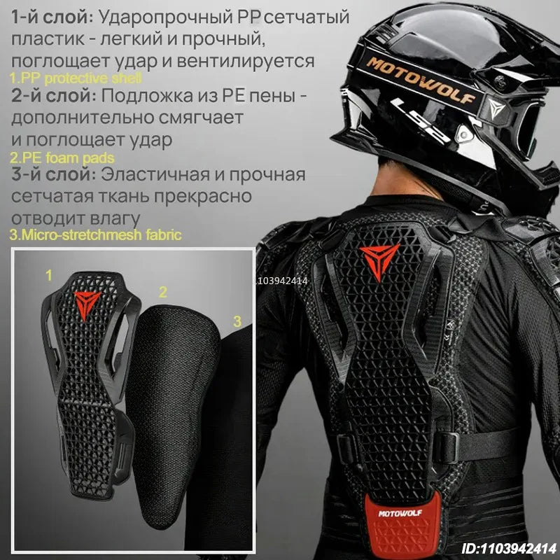 CE Approved Motocross Body Armor Jacket