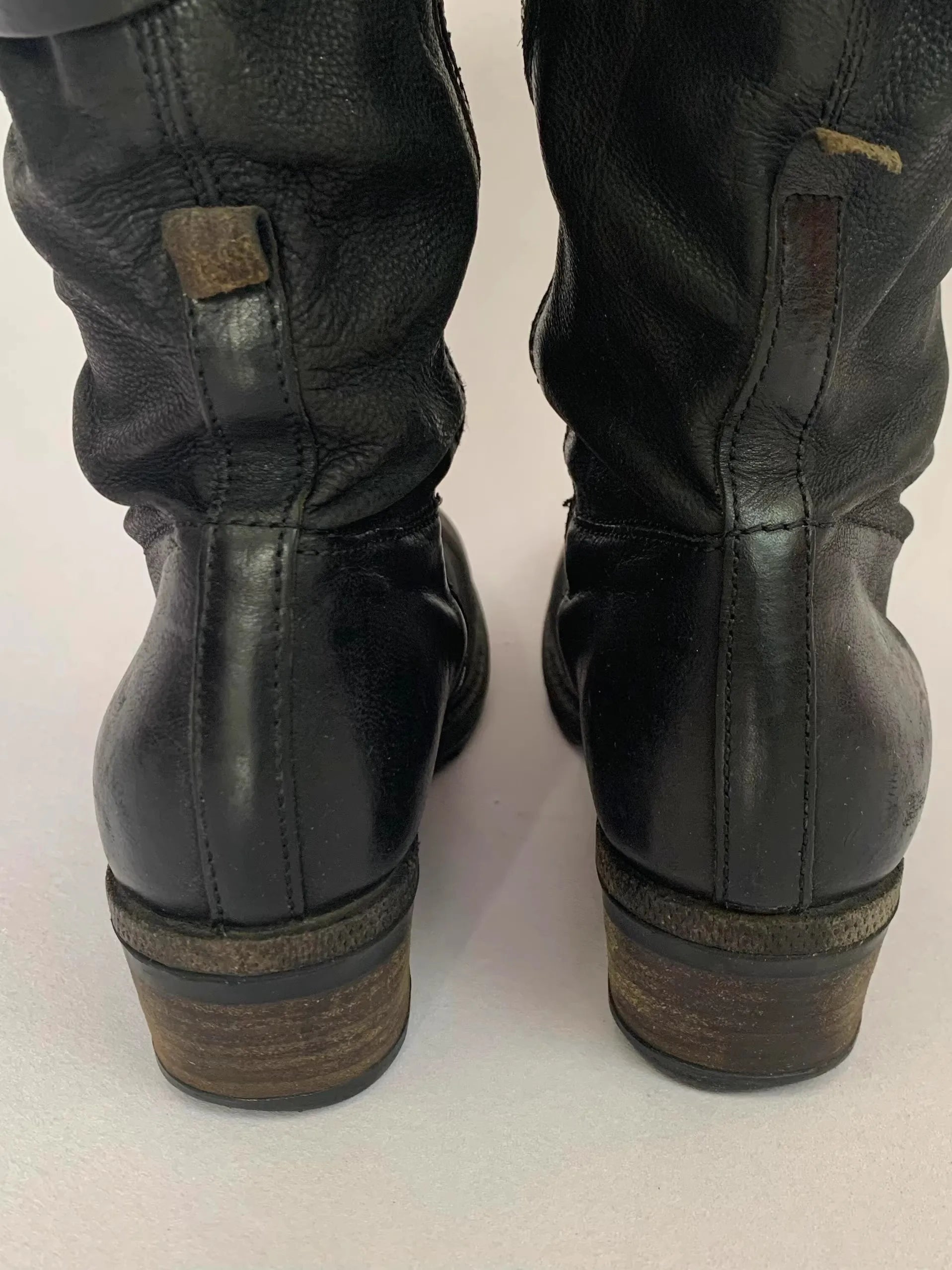 Riding Boots – Retro Motorcycle Boots for Men & Women, Side Zipper & Buckle Strap