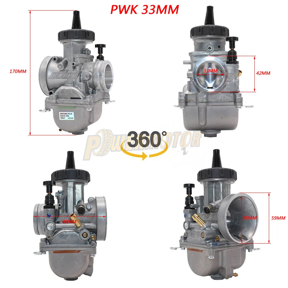 PWK Carburetor 33–42mm Racing Dirt Bike