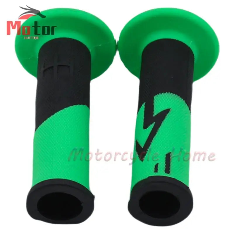 Kawasaki Universal Motorcycle Handlebar Grips 7/8" 22mm Rubber Hand Grips for Kawasaki ZX6R ZX7R ZX10R ZX12R ZX14R KX 65 85 125 250 KLX 125 250 – 4 Colors (1 Pair)
