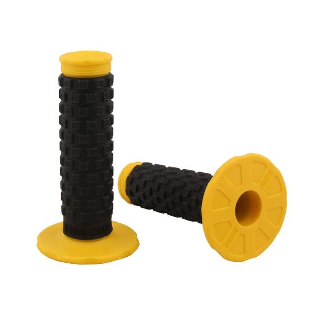 Pro Taper Motorcycle Handlebar Grips 7/8" 22mm 1-1/8" Double Color Rubber Tacky Gel Anti-Slip Universal Racing Grips for Dirt Bike ATV Motocross Scooter MTB – 6 Colors (1 Pair)