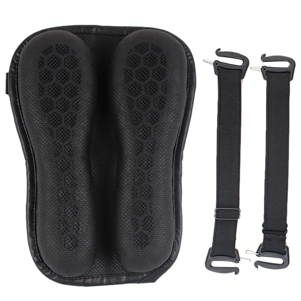 1PC Universal Motorcycle Gel Seat Cushion 3D Honeycomb Structure Breathable and Shock Absorption Pad for Comfortable Long Rides