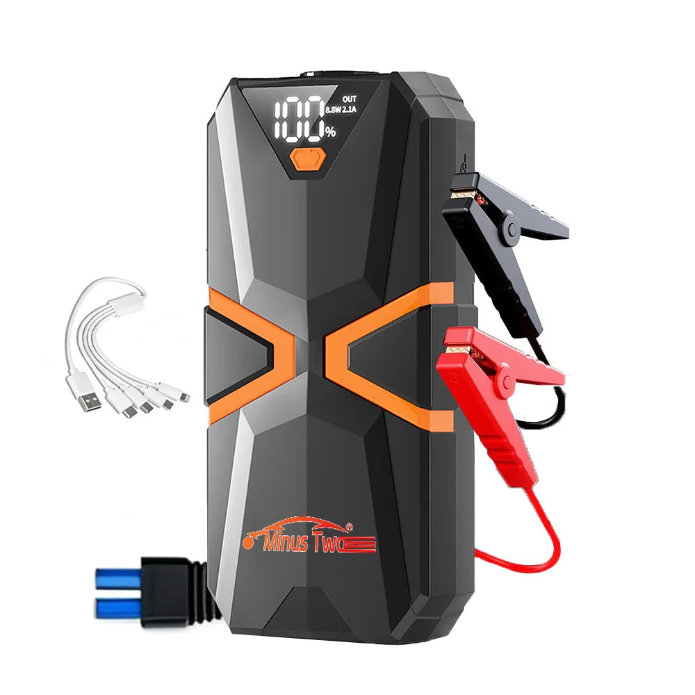 2000A Car Jump Starter – Portable Power Bank Battery Booster for 12V Petrol (6.0L) & Diesel (5.0L)