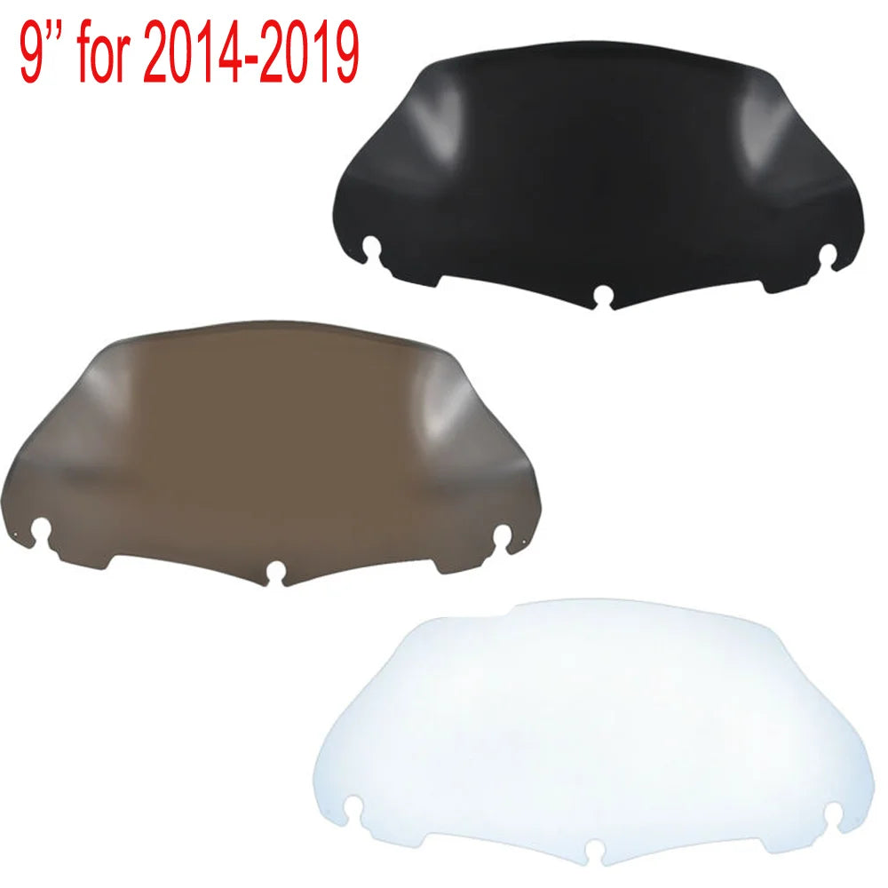 4.5-10.5" Motorcycle Windshield Fairing Windscreen for Harley Touring Electra Street Glide Ultra Limited 96-2022 Wind Deflector – TrichTu Mount ABS Black Clear Smoke 4.5in 6in 7in 8in 9in 10.5in