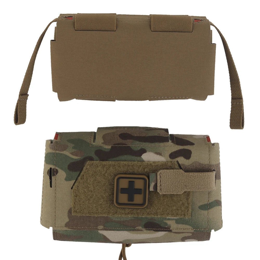 Tactical MD2 Compact Medical Pouch V3 IFAK MOLLE First Aid Trauma Kit for Hunting Camping Patrol Motorcycle Survival