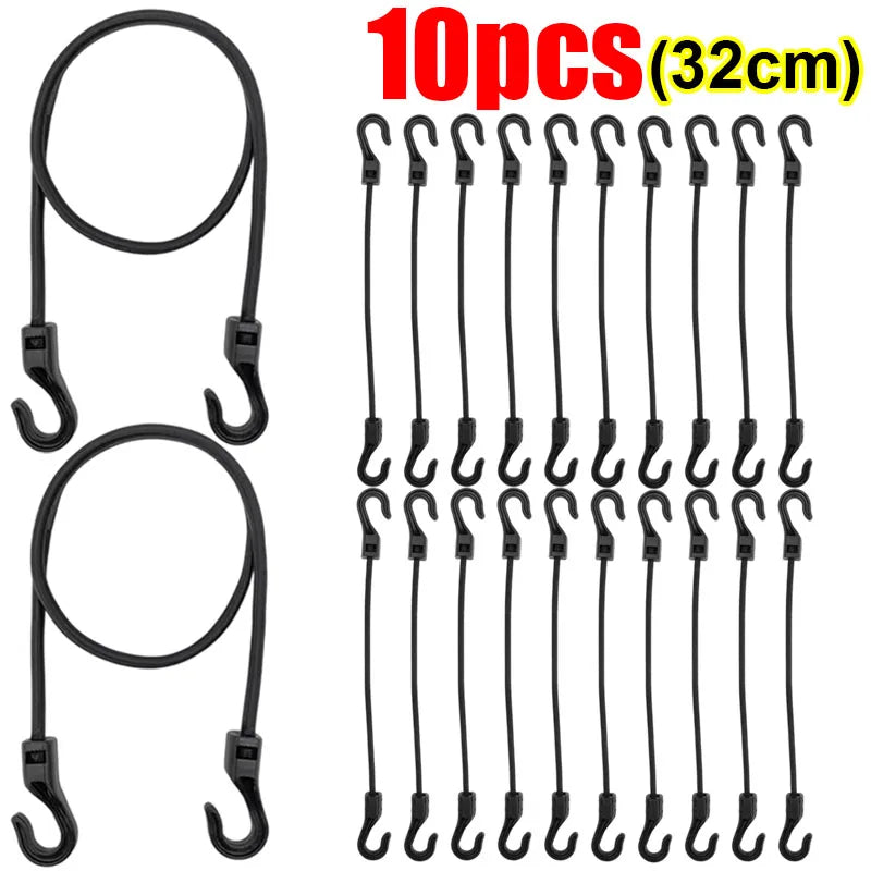 Bungee Straps – Heavy Duty Elastic Tie Down Straps with Hooks