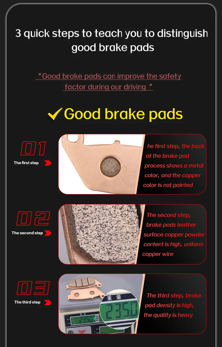 Sintered Metal Brake Pads for Kawasaki ZX-10R 2004–2015 Z1000 Z1000SX 2010–2017 – Brake Pad Tools – Front / Rear / Set – from $26