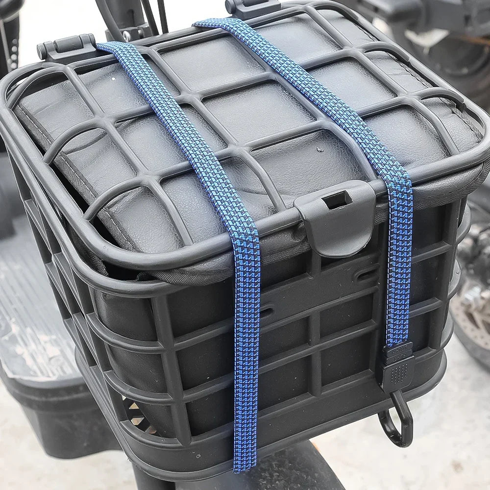 Motorcycle Luggage Strap Bungee Cord with Hooks Elastic Tie Down for Bike Helmet Cargo Net Rope Bicycle Rack Securing Accessorie