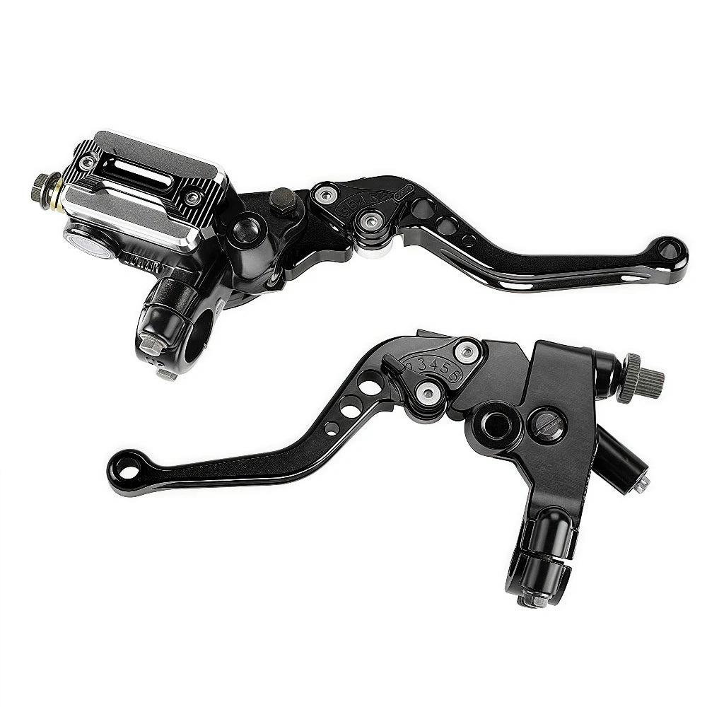 Universal 22mm Hydraulic Brake Master Cylinder & Clutch Lever – 6-Position Adjustable – Mirror Bracket & Switch – Honda / Yamaha – 3 Colors – $45