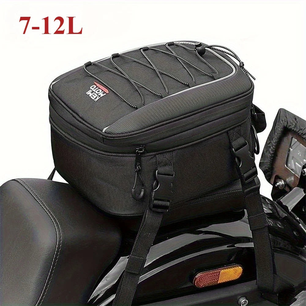Motorcycle Backpack – KEMIMOTO Waterproof 7L–12L Expandable Riding Bag