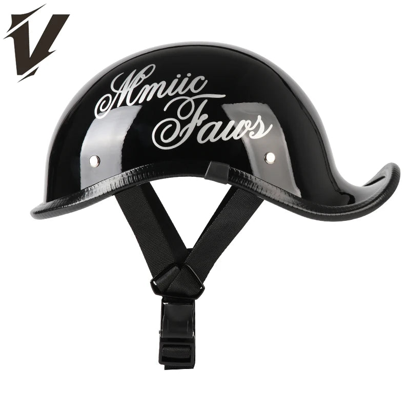 Half Helmets – 2026 Retro Motorcycle Helmet, Lightweight Trendy Riding & Biker Design