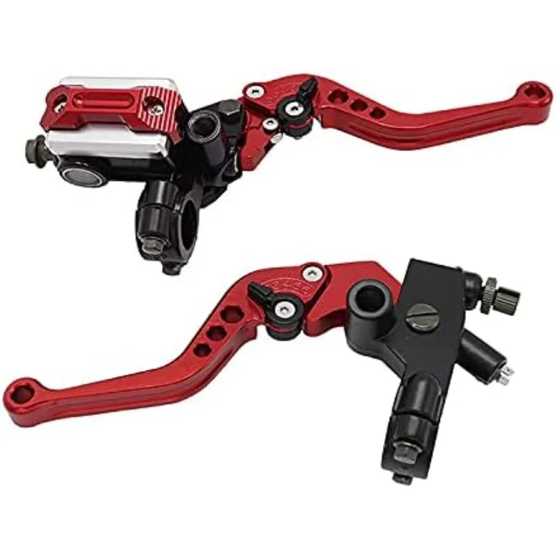 Universal 22mm Hydraulic Brake Master Cylinder & Clutch Lever Full Kit – CNC Aluminum – Honda / Yamaha – 6 Colors – $37–$42