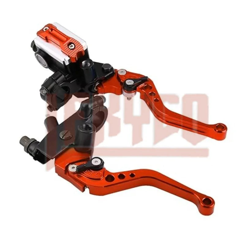Universal 22mm Hydraulic Brake Master Cylinder & Clutch Lever Full Kit – CNC Aluminum – Honda / Yamaha – 6 Colors – $37–$42