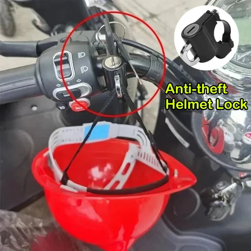 Motorcycles Helmet Lock Anti-theft Helmet Lock Handlebar Mount Motorcycle Electric Motorbike Security Lock Accessories