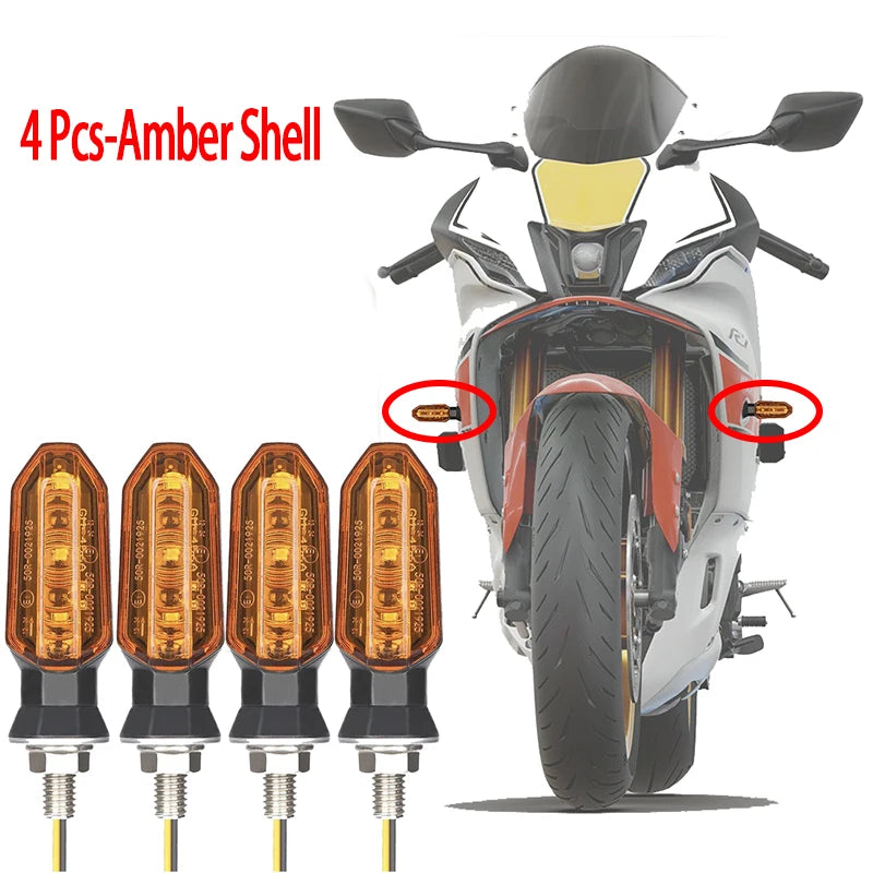 LED Turn Signal Bulbs – 8mm Mini Flashing Motorcycle Indicator Lights