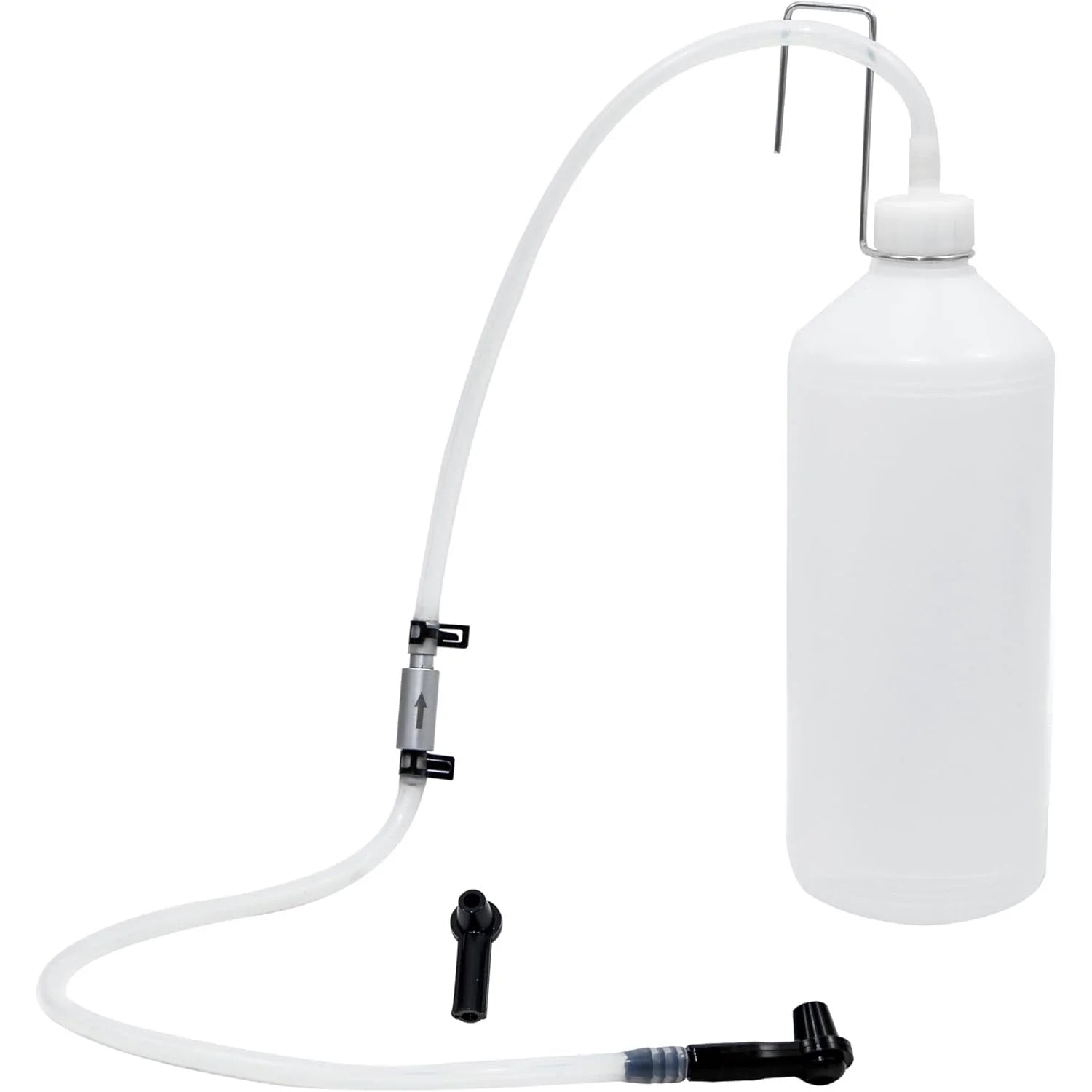 1L Brake Fluid Bleeder Kit with Non-Return Valve & Hook – Brake Bleeding Tools for Car Motorcycle – One-Person Operation – $15