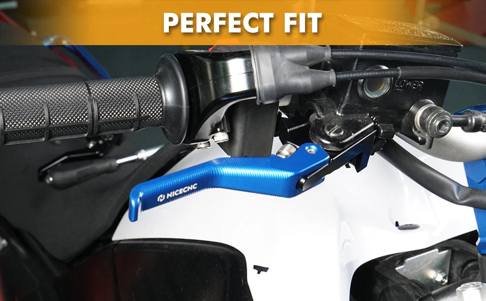 Yamaha Ténéré 700 / XTZ700 2019–2024 / XSR700 / MT-07 NICECNC Shorty Brake Clutch Lever & Clutch Arm – CNC 6061-T6 Aluminum – Blue / Black – $44–$167