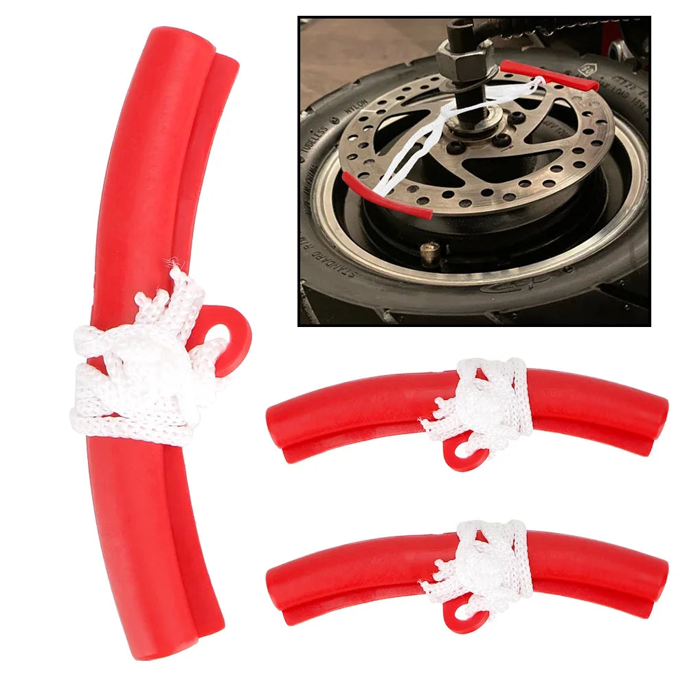 29cm Steel Tire Iron Lever Kit with Rim Protectors – 3pcs – Motorcycle Bicycle Tire Changing Repair Kit – $24
