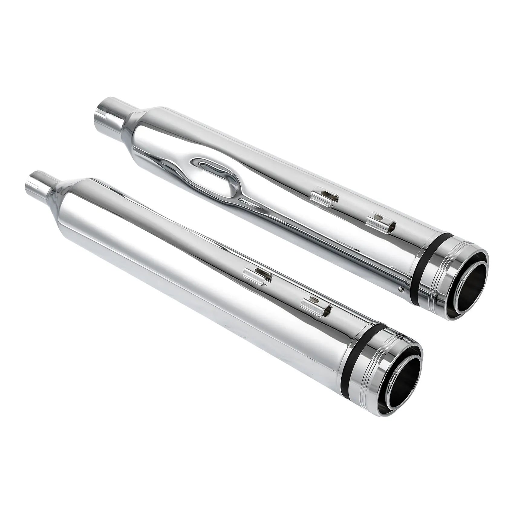 4.33" Megaphone Slip-On Exhaust Pipes For Harley Touring Street Electra Glide Road King 2017-2025 Motorcycle