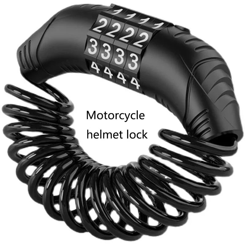 1PC Universal Helmet Password Wire Lock | Anti-Theft Security Lock for Motorcycle/E-Bike/Mtb/Road Bike/Bicycle